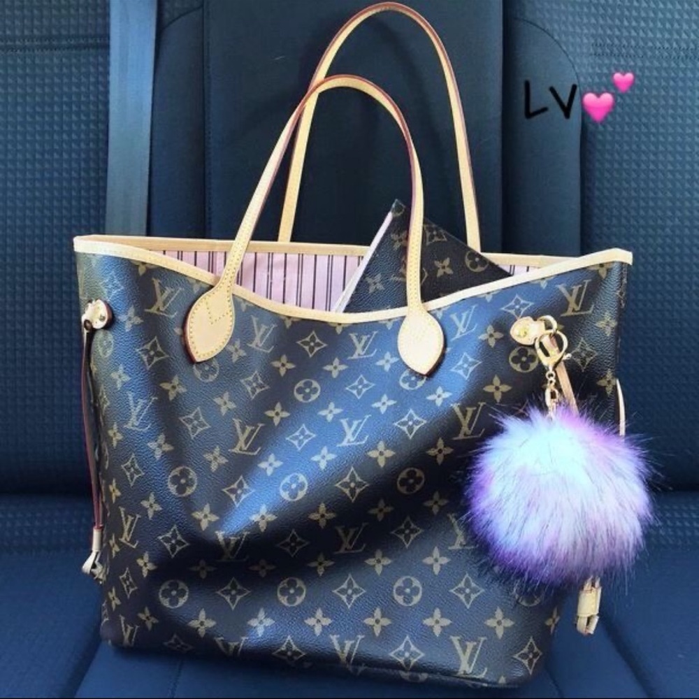 🩷 Brown Monogram & Rose Ballerine Tote Bag - GM